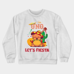 I'm Uno Let's Fiesta Cute Baby Cinco De Mayo Birthday Crewneck Sweatshirt